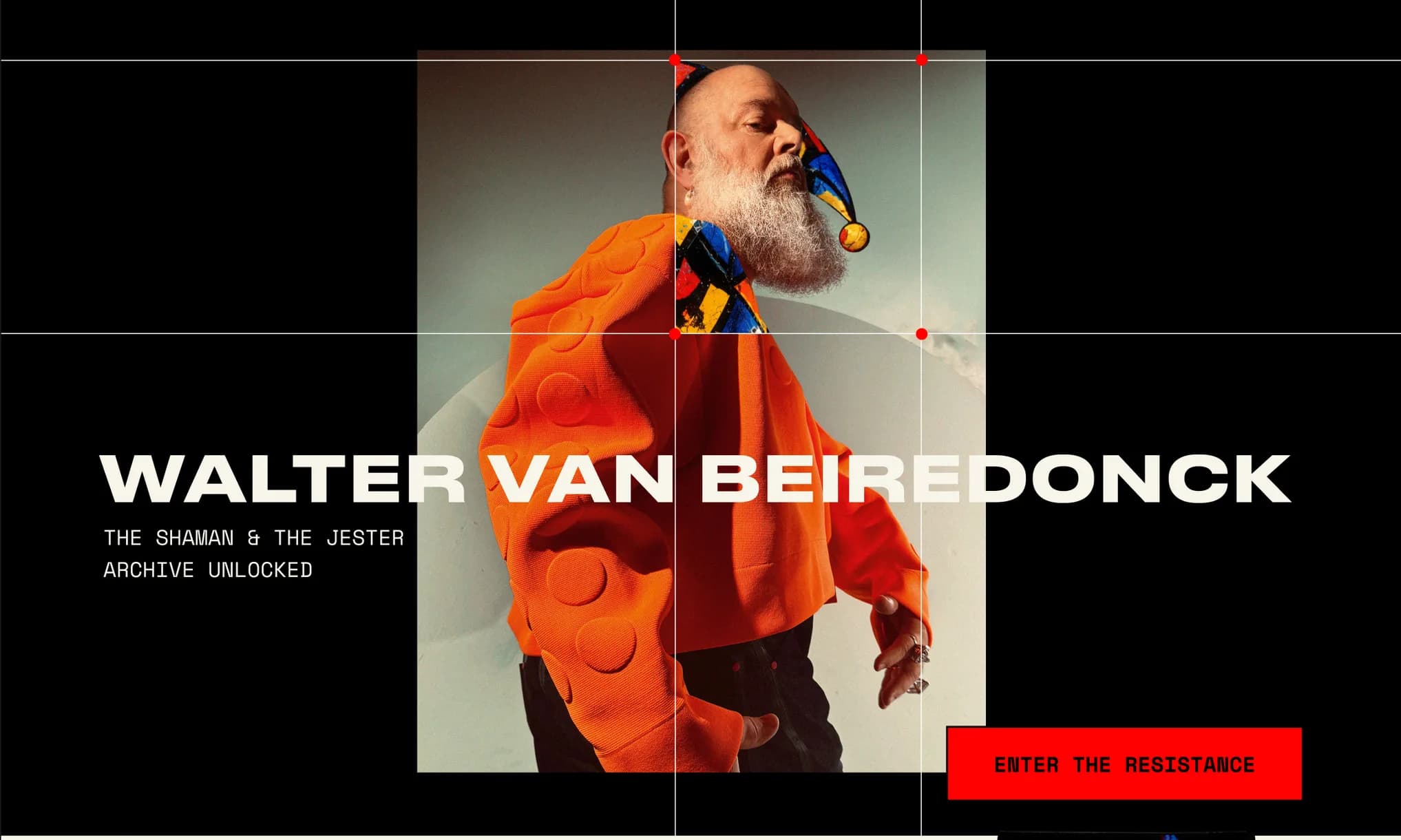 Walter Van Beirendonck storytelling website