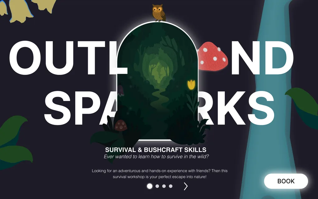 Outland Sparks: survival and bushcraft workshop booking site
